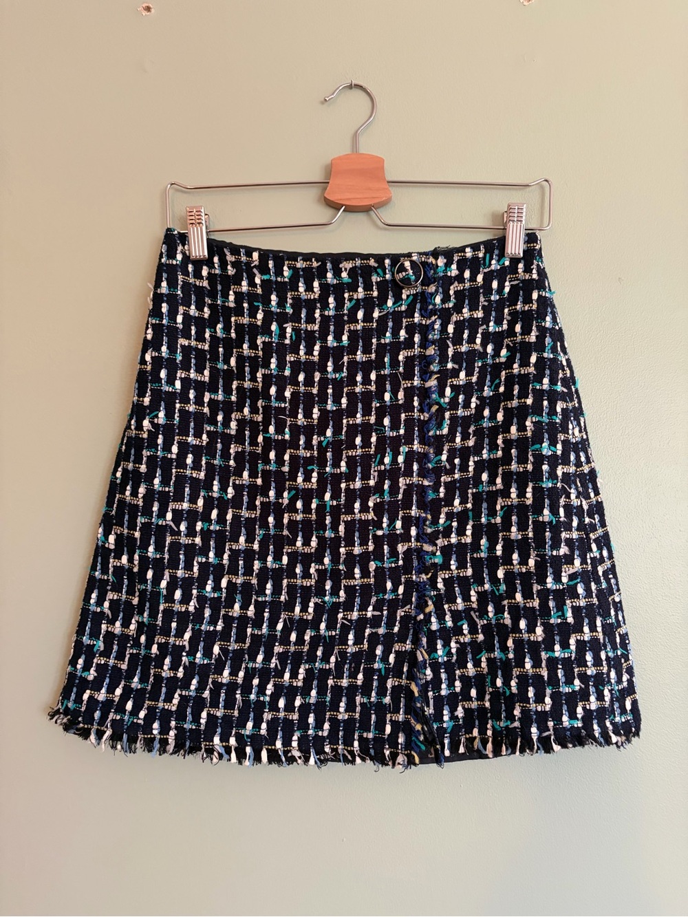 LK Bennett Tweed Mini Skirt US 6 Quiet Luxury Chanel Core Preppy Business Casual